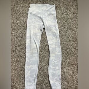 Lululemon white camo align leggings